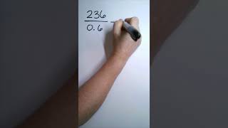 Dividing a Whole Number by a Decimal  Steps amp Examples shorts [upl. by Haelam]