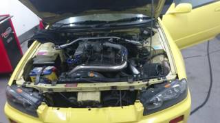 HyperGear ATR45SATRV2 Turbocharger R34 GTT Skyline 331rwkws Dyno run [upl. by Atirys]