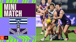 Geelong v Fremantle Mini Match  Week Six 2024  AFLW [upl. by Bergeman]