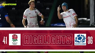 Six Nations U20 Highlights  England v Scotland [upl. by Gebler]