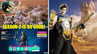 Everything NEW in Fortnite Season 2 Map Battle Pass Chapter 5 Gameplay [upl. by Raf]