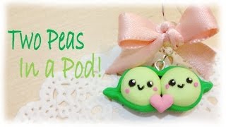 ❤ Valentines Two Peas in a Pod Clay Tutorial ❤ [upl. by Kacerek]