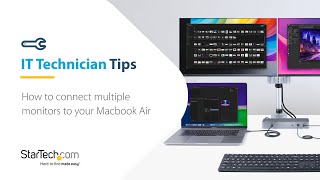 How to Connect Multiple Monitors to your MacBook Air M1 amp M2 [upl. by Yager74]