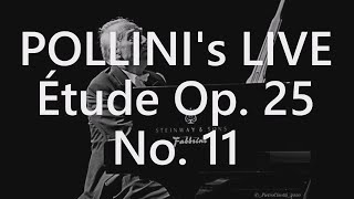 Chopin Etude Op25 No11 Winter WindPollini1984 Live [upl. by Schnell]