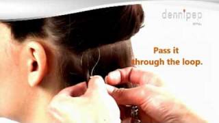 Micro ring loop hair extensions how to apply stepbystep instructions [upl. by Lindgren646]