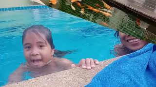 Filipina in Thailand Little Mermaid in the pool☺️☺️☺️ [upl. by Mcferren]