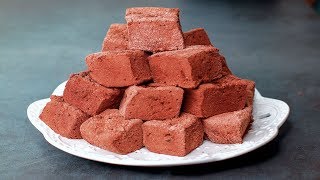 Chocolate Marshmallow Recipe  Homemade Marshmallow Recipe  Yummy [upl. by Aimo]