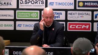 Pressekonferenz nach DEG vs Iserlohn Roosters 29112024 [upl. by Iram]