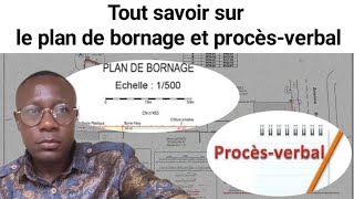 Tout savoir sur le plan de bornage et procèsverbal du plan de bornage [upl. by Lladnyk693]