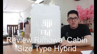 Review Rimowa kOPER Cabin Size Type Hybrid White Luggage [upl. by Iznekcam]