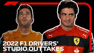 The 2022 F1 Drivers And Team Principals Hilarious Studio Outtakes [upl. by Swerdna755]