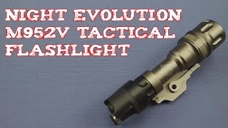 Review Night Evolution M952V Tactical Flashlight [upl. by Nattie]