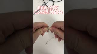 What is RG6 CCTV Coaxial Cable rg6 coaxialcable cable factory internet cctv wire network [upl. by Schatz]