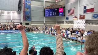 Kid Slips On Start And Still Wins State 💀  Boys 100 Back A Final  2022 UIL 6A State [upl. by Stefanie]