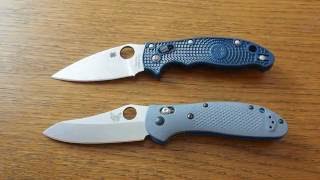 Spyderco Manix 2 in S110V vs Benchmade Griptilian 5501 in CPM20CV [upl. by Antonie]