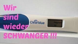 Wir sind WIEDER schwanger  Test amp meine Gefühle  Ängste [upl. by Roe]