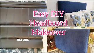 HOW TO COVER AND UPGRADE OLD HEADBOARD  BEGINNER FRIENDLY amp Cheap DIY 🇿🇦 [upl. by Cornela20]