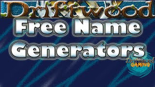 Free Name Generators for your games [upl. by Eirolam]