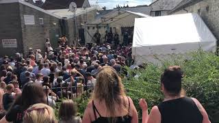 Big Brass Ska playing at Angola 76 as part of the Shaftesbury Fringe 6 July 2019 [upl. by Artinek]