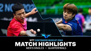 Xiang Peng vs Yukiya Uda  MS QF  WTT Contender Muscat 2024 [upl. by Suivatram754]