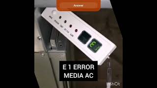 MEDIA INVERTER AC ERROR CODE E1 l media inverter AC code error youtube shortvideo faulty shorts [upl. by Perzan779]