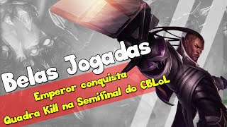 Emperor conquista Quadra Kill na semifinal do CBLOL [upl. by Ahsoek]