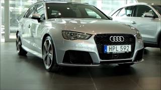 Florett silver Audi RS3 SB 367PS with black optic and carbonfiber inlays walkaround [upl. by Bordiuk]