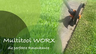 Multitool Worx Rasentrimmer l perfekte Rasenkante schneiden l Teil 12 l nachhaltig Grün [upl. by Annahc]