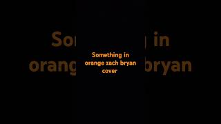 zach Bryan  something in the orange  cover [upl. by Brunn]