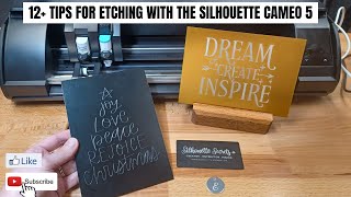 Etching with the Silhouette Cameo 5 and Punch Tool [upl. by Corissa]