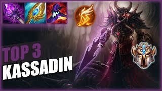 Wild Rift Kassadin TOP 3  Challenger ranked game  build [upl. by Mccahill]