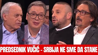 CIRILICA  Predsednik Aleksandar Vucic  Srbija ne sme da stane  TV Happy 11122023 [upl. by Nylehtak151]