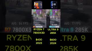 ULTRA 9 285k vs R7 7800X3D [upl. by Keeton]