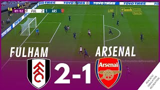 Fulham vs Arsenal 21 MATCH HIGHLIGHTS • Video Game Simulation amp Recreation [upl. by Sac819]