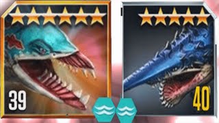 Who Is The Strongest Sea Monster  Jurassic World The Game [upl. by Nila587]