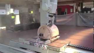 PADE  SPIN machining centre  Shell slicing with multiple saw [upl. by Llehsim]