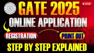 GATE 2025 ONLINE APPLICATION FORM FILLUP  REGISTRATION TO PRINTOUT FULL PROCESS gate2025 [upl. by Tierney]