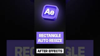 REDIMENSIONNER AUTOMATIQUEMENT UN RECTANGLE POUR UN TEXTE SUR AFTER EFFECTS [upl. by Nallij]