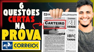 6 Questões Certas que vão cair na Prova dos Correios 2024  Concurso Correios 2024Questões da Prova [upl. by Ahseral]