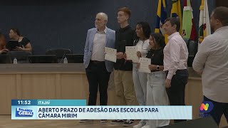 Escolas de Itajaí podem se inscrever no Projeto Câmara Mirim 2025 [upl. by Immat184]