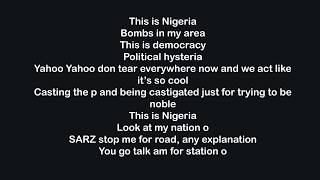 Falz  This is Nigeria Lyrics [upl. by Lledyl]