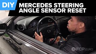 How to Reset the Steering Angle Sensor on ANY Mercedes  No Tools [upl. by Yrrab]