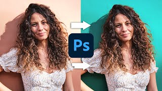 How To Easily Change Background Color In Photoshop [upl. by Ayanej]