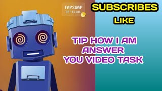 TIP HOW I AM ANSWER VIDEO TASK ON TAPSWA [upl. by Stanwood]