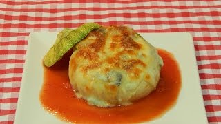 Cómo hacer calabacines rellenos de verduras con bechamel [upl. by Enej]