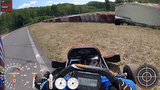 How to start a KZ2 shifter kart after a spin and how NOT to 100 kmh spin included [upl. by Ahsiat]