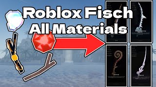 Roblox Fisch ALL Crafting Materials Guide [upl. by Nnail]