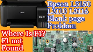 Epson L3150 blank page problem Solutions Epson 3110L3116where is F1 [upl. by Percival]