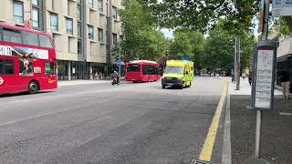 London Ambulance in Waterloo Sunday 4th August 2024 [upl. by Haridan61]