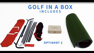 Golf in a Box with Optishot 2  Indoor Golf Simulator Commercial Video [upl. by Meer606]